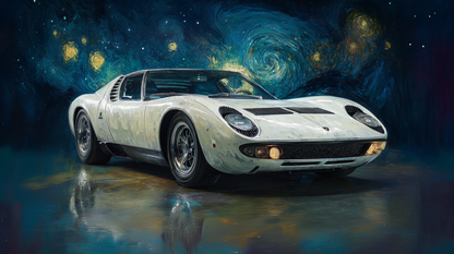 VAN GOGH - WHITE INNOCENT MIURA IN STARRY NIGHT