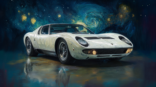 VAN GOGH - WHITE INNOCENT MIURA IN STARRY NIGHT