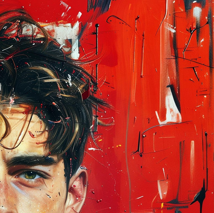 F1 - Leclerc in basquiat style