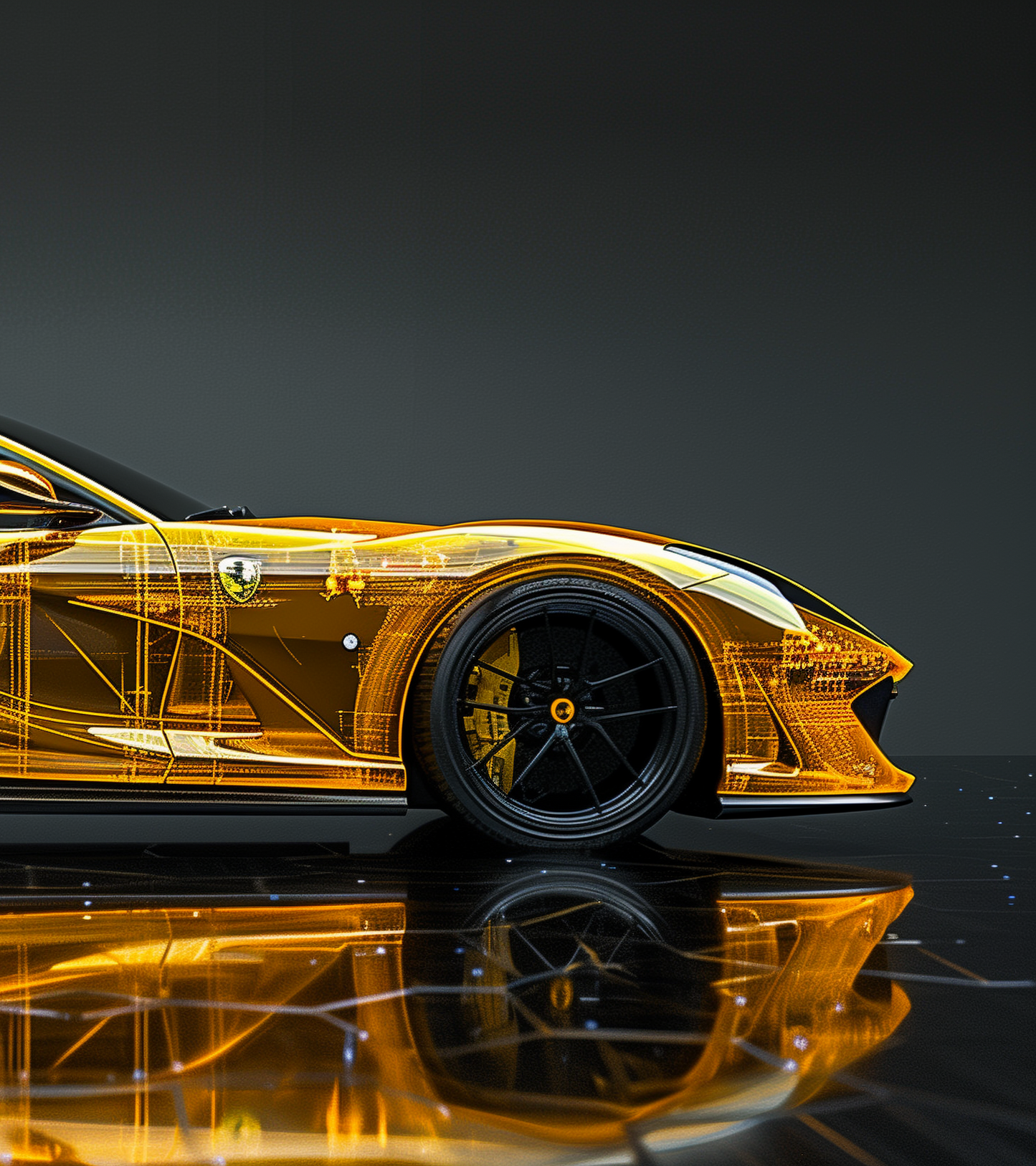 XRAY - F812 GTS POWER YELLOW TRANSPARENCY