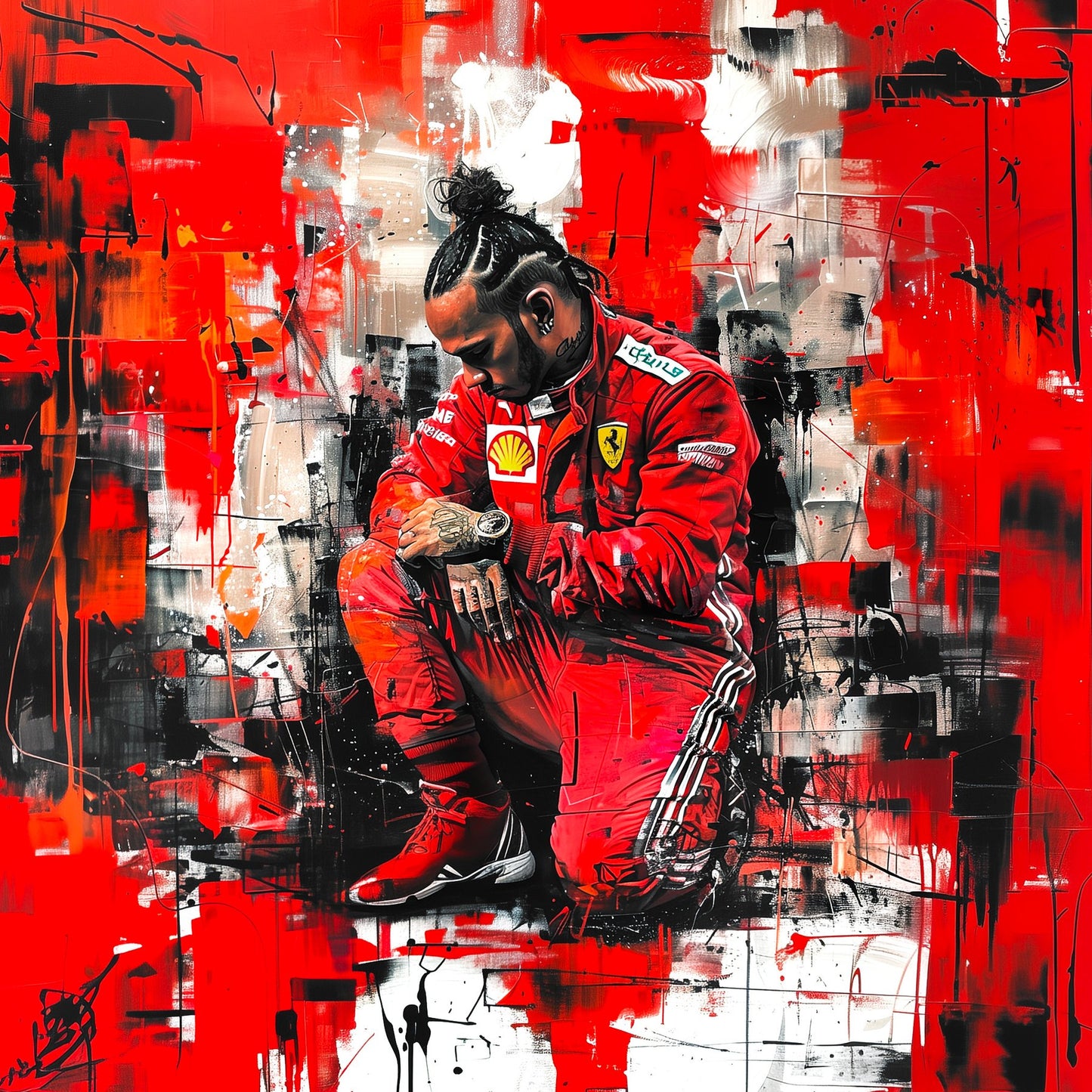 F1 - Hamilton before the green light thinking