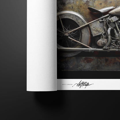 Industrial Harley Oxidized Metal