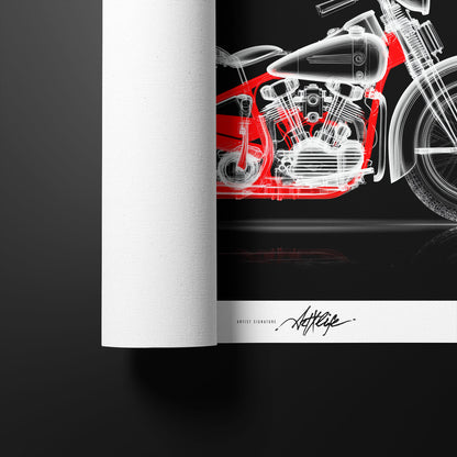 X-Ray Black&Red Harley