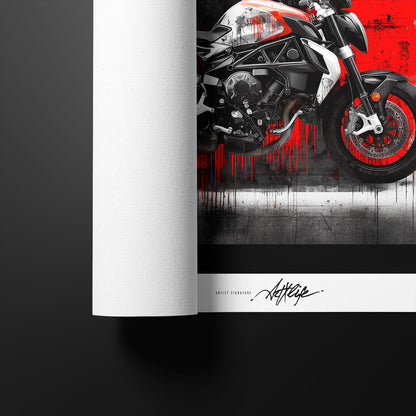MV Augusta Brutale Dripping Paint