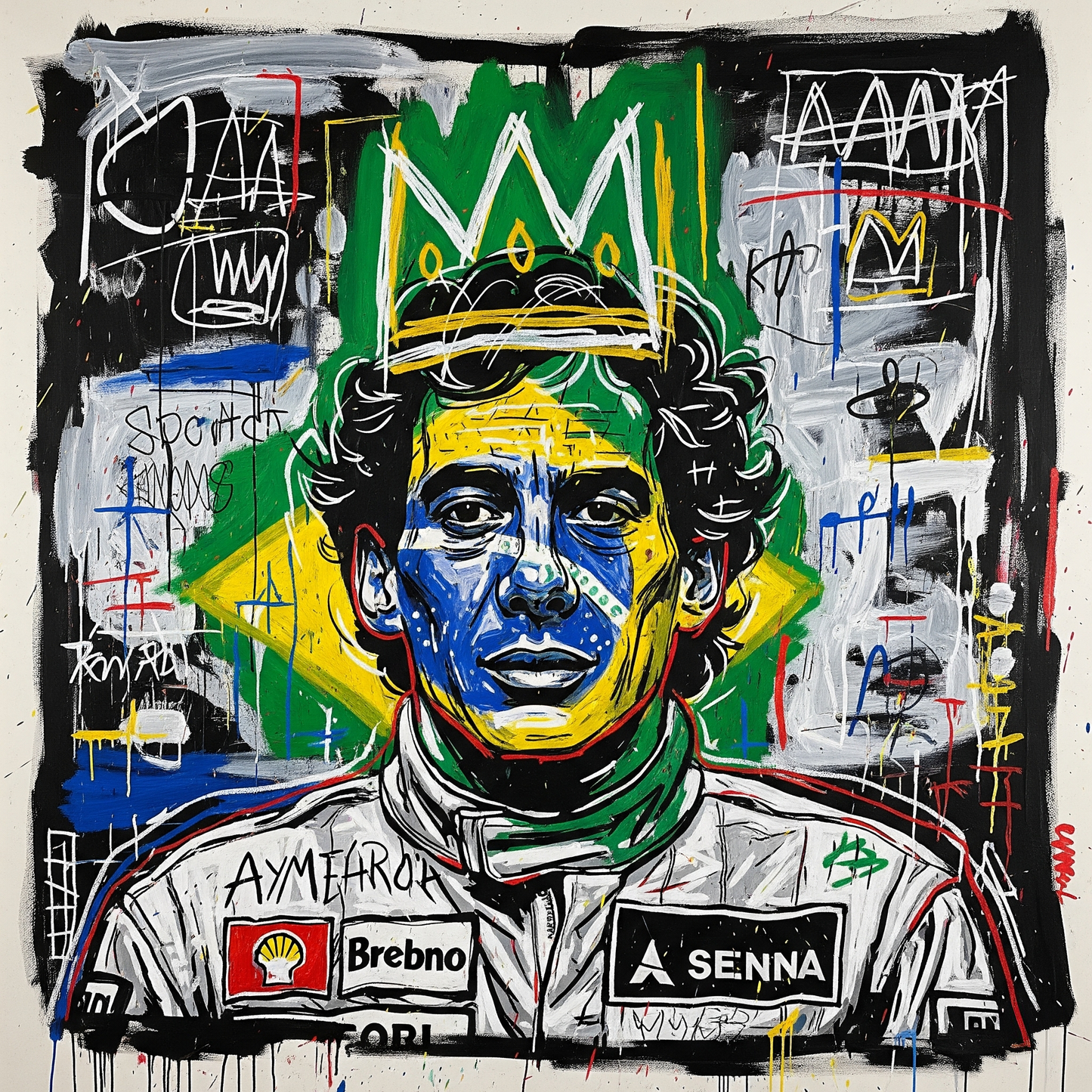 F1 - Senna Street art
