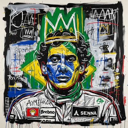 F1 - Senna Street art