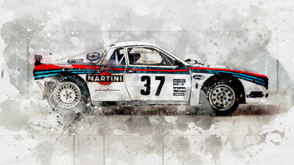 037 RALLY WATERCOLOR