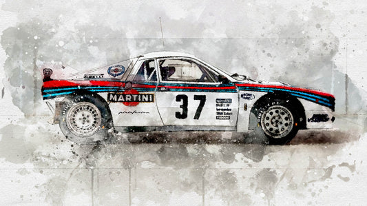 037 RALLY WATERCOLOR