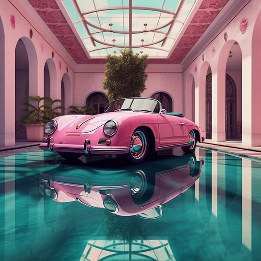 REALISTIC - PINK 356 ON A MIAMI PRIVATE POOL