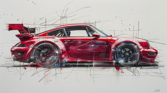 STREET ART - 993 TURBO RED DETAILS