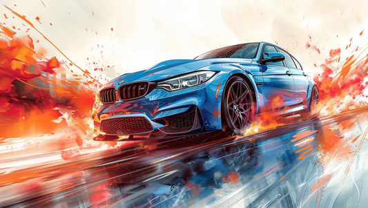 STREET ART - M3 BLUE POWER