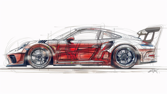 TECH - GT2 RS RED CHART DIAGRAM