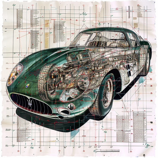 TECH - VINTAGE GREEN DIAGRAM TECH