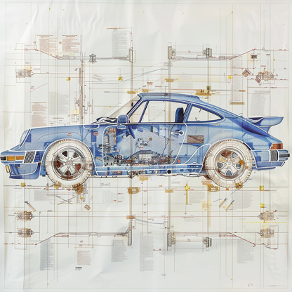 TECH - DIAGRAM OF AN OLD BLUE CARRERA TURBO
