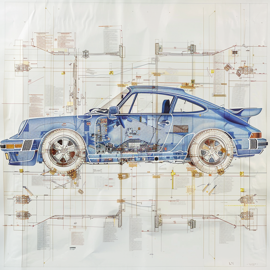 TECH - DIAGRAM OF AN OLD BLUE CARRERA TURBO