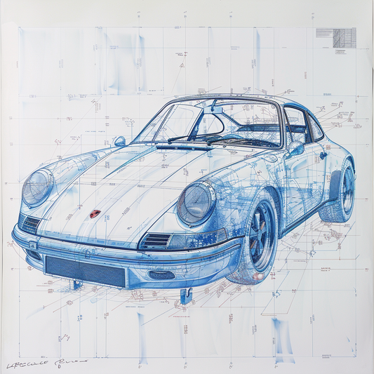 TECH - VINTAGE BLUE CARRERA DIAGRAM TECH