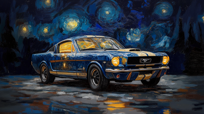 VAN GOGH - FORD MUSTANG STARRY NIGHT