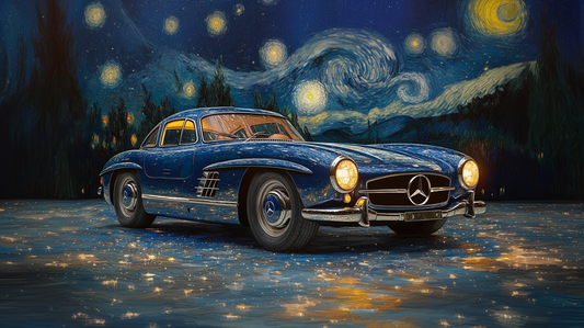 VAN GOGH - 300 SL GULLWING 1955 STARRY NIGHT