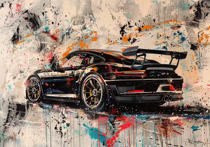 ACRILIC - 911 GT3 BLACK ACRYLIC STYLE