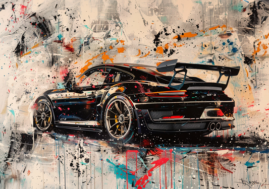 ACRILIC - 911 GT3 BLACK ACRYLIC STYLE