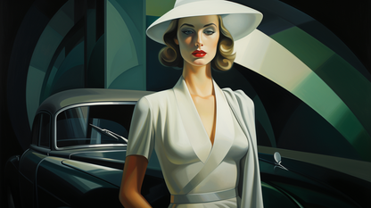 LEMPICKA - TAMARA AND HER LANCIA AURELIA B20