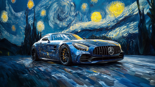 VAN GOGH - AMG GT IN A STARRY NIGHT