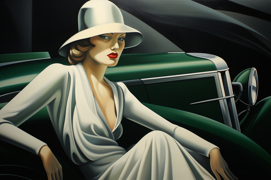 LEMPICKA - GREEN BENTLEY AND WHITE TAMARA
