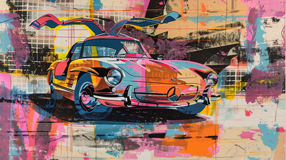 WARHOL - 300 SL GULLWING 1955