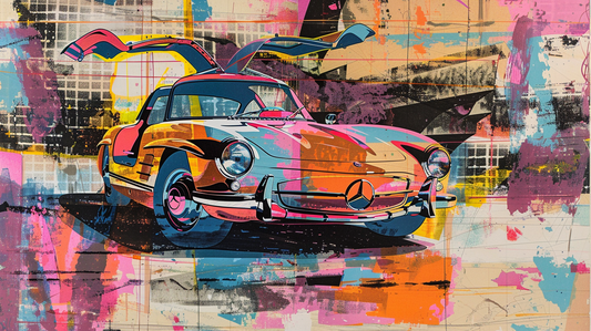 WARHOL - 300 SL GULLWING 1955