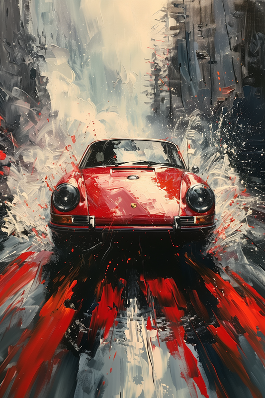 STREET ART - FUNKY VINTAGE 993 IN BLACK FOREST