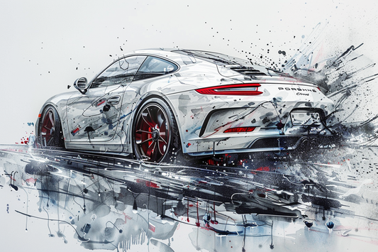 STREET ART - 911 WHITE SPLASH