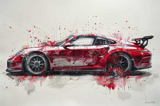 STREET ART - 911 TURBO RED POWER