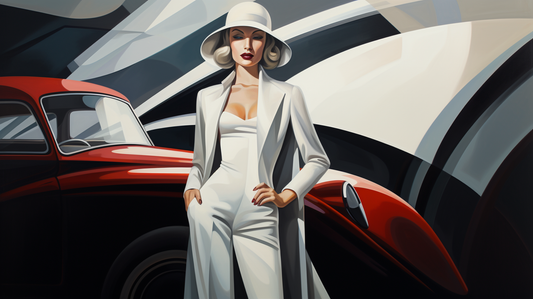 LEMPICKA - RED LANCIA AND WHITE DRESS feat TAMARA