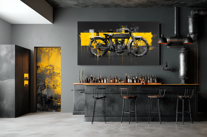Harley Davidson 10C 1914 Yellow Basquiat