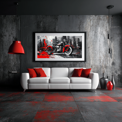 Harley-Davidson EL Knucklehead Red City