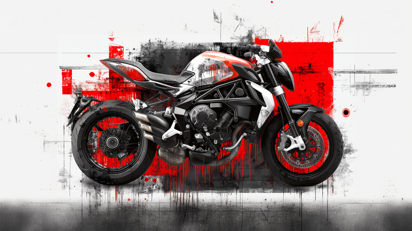 MV Augusta Brutale Dripping Paint