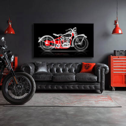 X-Ray Black&Red Harley