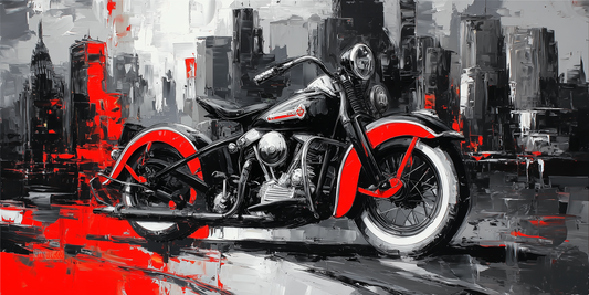 Harley-Davidson EL Knucklehead Red City