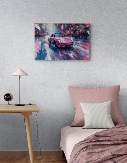 STREET ART -PINK 911 IN TIMES SQUARE