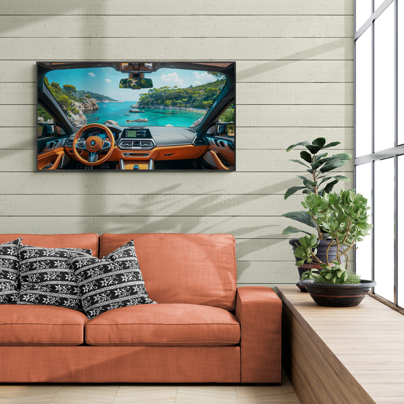 PANORAMIC VIEW OF A COSTA AZZURRA BEACH