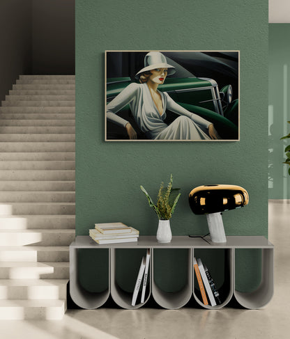 LEMPICKA - GREEN BENTLEY AND WHITE TAMARA