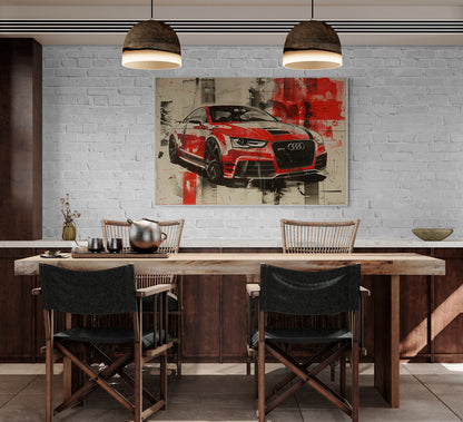 STREET ART -  TT RS RED POWER
