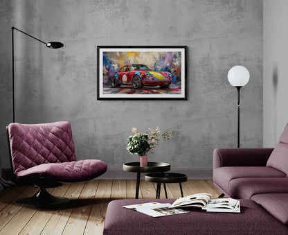 REMBRANT - PORSCHE CARRERA IN OLD REMBRANDT STYLE