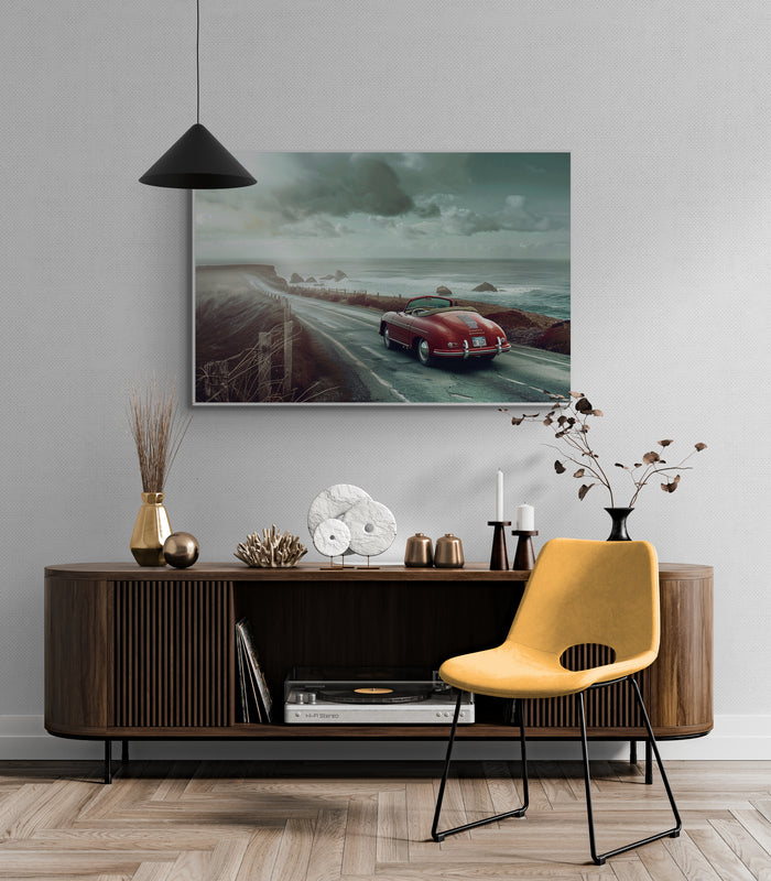 REALISTIC - VINTAGE 356C IN A FOGGY SCOTTISH LAND