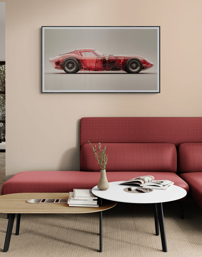 TRANSPARENCY - GTO '62 RED TRANSPARENCY