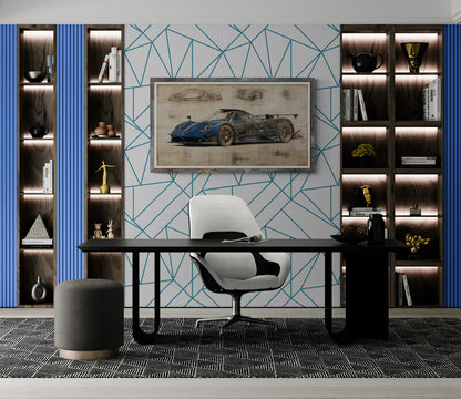 DA VINCI STYLE  -PAGANI ZONDA DA VINCI DRAFT