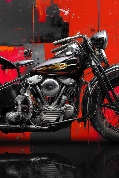 Harley Davidson EL Knucklehead 1936 Basquiat