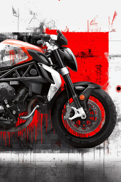 MV Augusta Brutale Dripping Paint