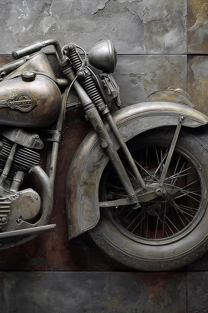 Industrial Harley Oxidized Metal