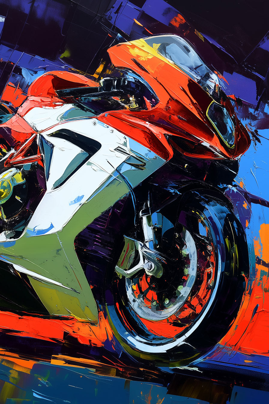 MV Augusta F3 Oil Painting